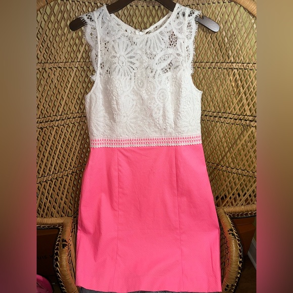 Lilly Pulitzer NWT Sharice Stretch Shift Dress Lillys Coral Size 10 - Picture 15 of 15